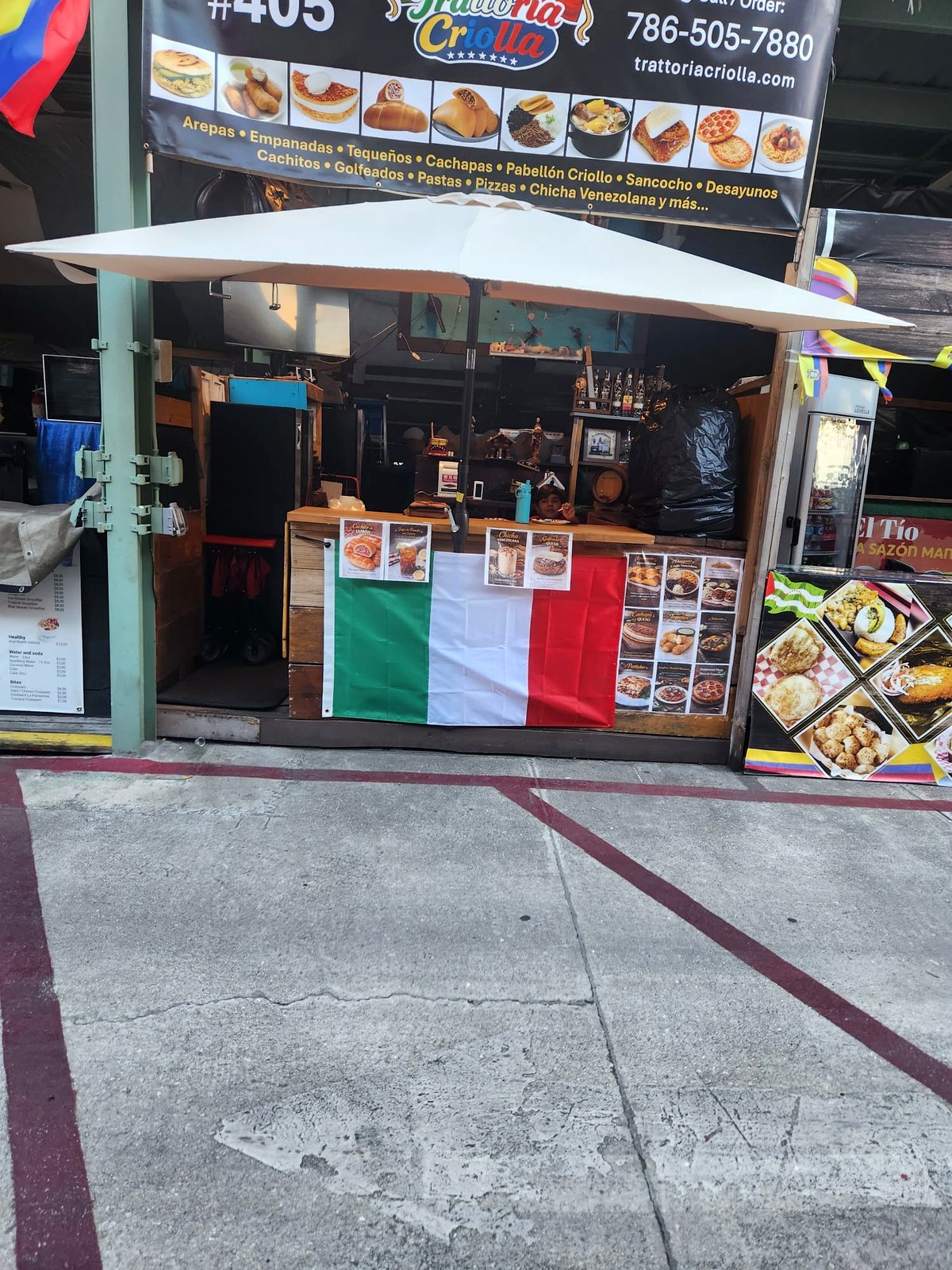 Trattoria Criolla booth
