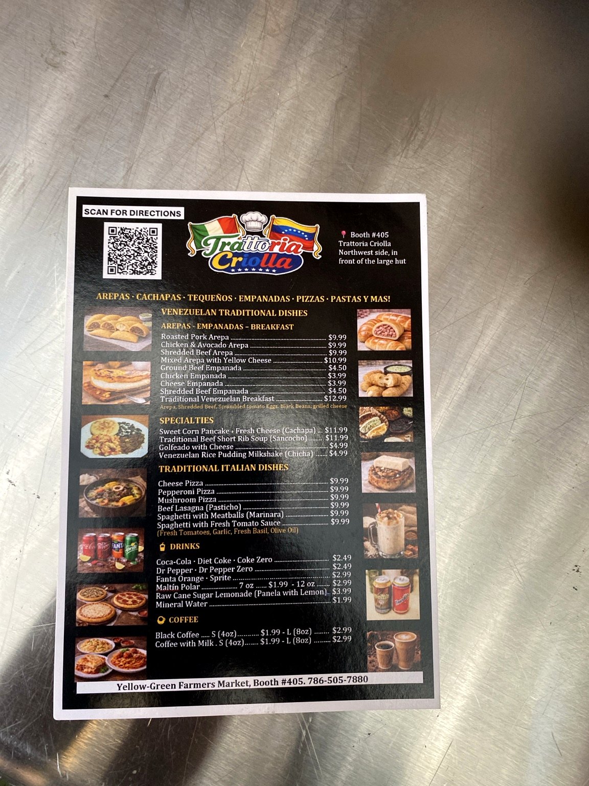 English menu